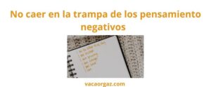Trampa de pensamientos negativos