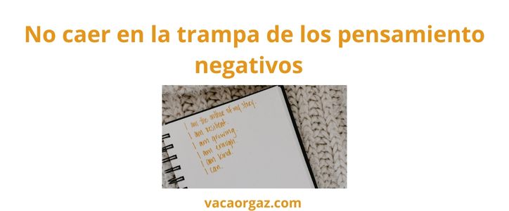 Trampa de pensamientos negativos