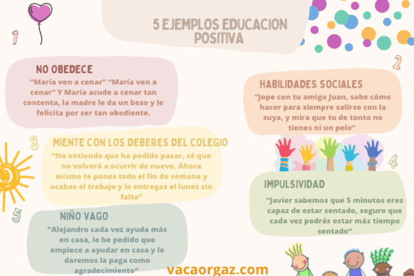Educar en positivo ejemplos