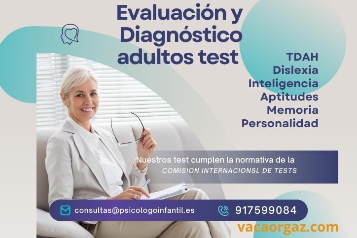 Evaluación adultos test psicológico