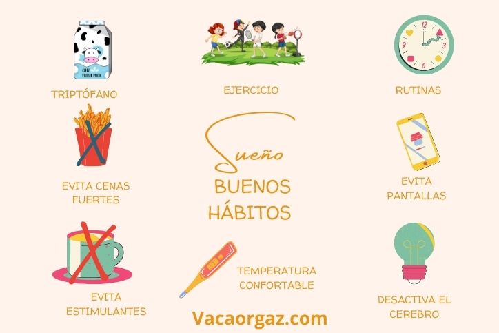 Buenos hábitos de sueño infantil