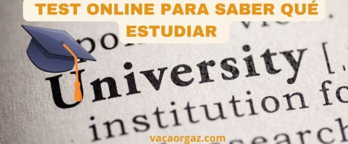Test online para saber qué estudiar