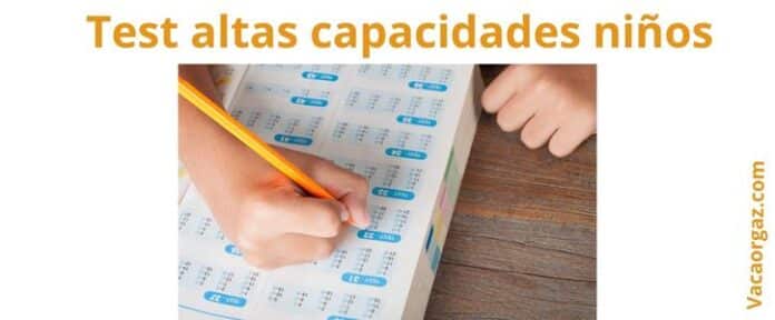 Test altas capacidades Niños